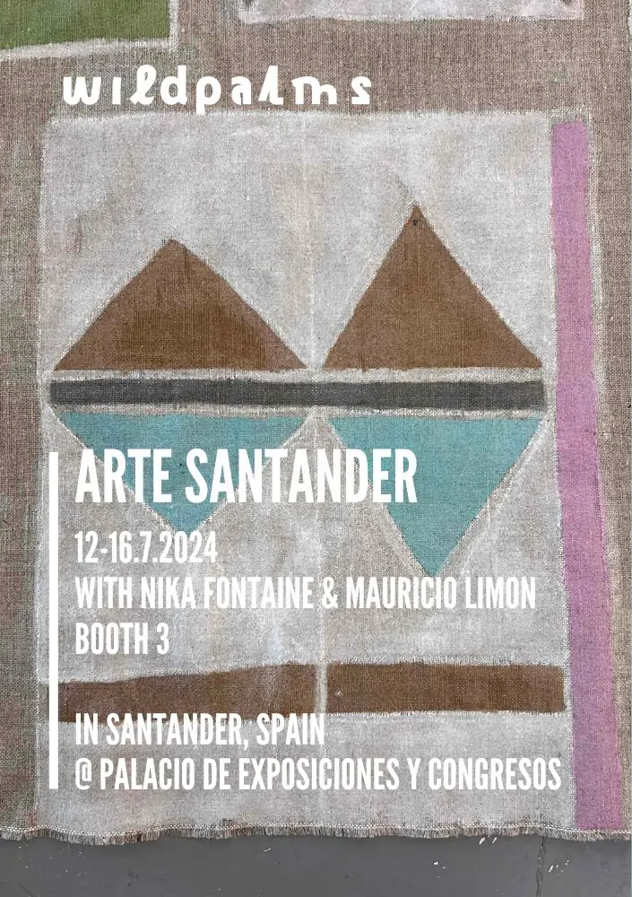 wildpalms participacion en Arte Santander con Nika Fontaine y Mauricio Limon de León. Invitación