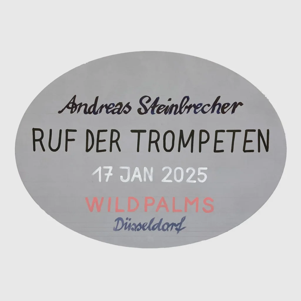 Andreas Steinbrecher logo para la exhibicion con Alexandra Meffert en wildpalms 