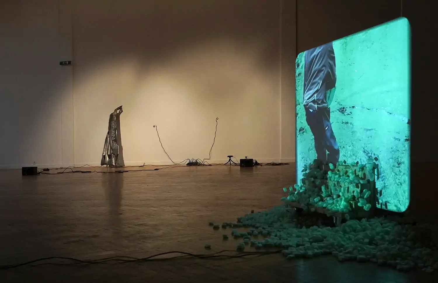 Mario_Asef Exhibition in Poland, with video and sound installation of found objects