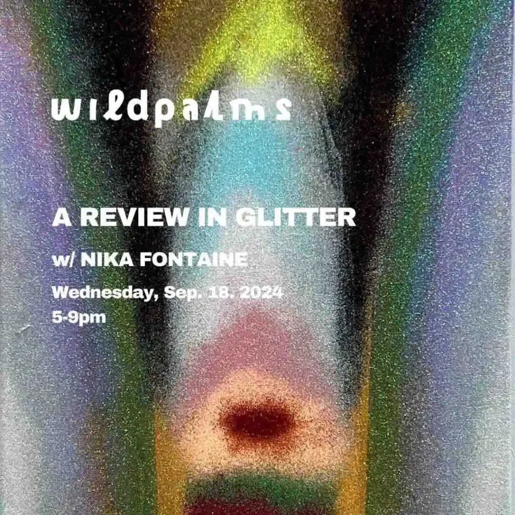 NIka Fontaine flyer for the exhibition in Düsseldorf in the year 2024