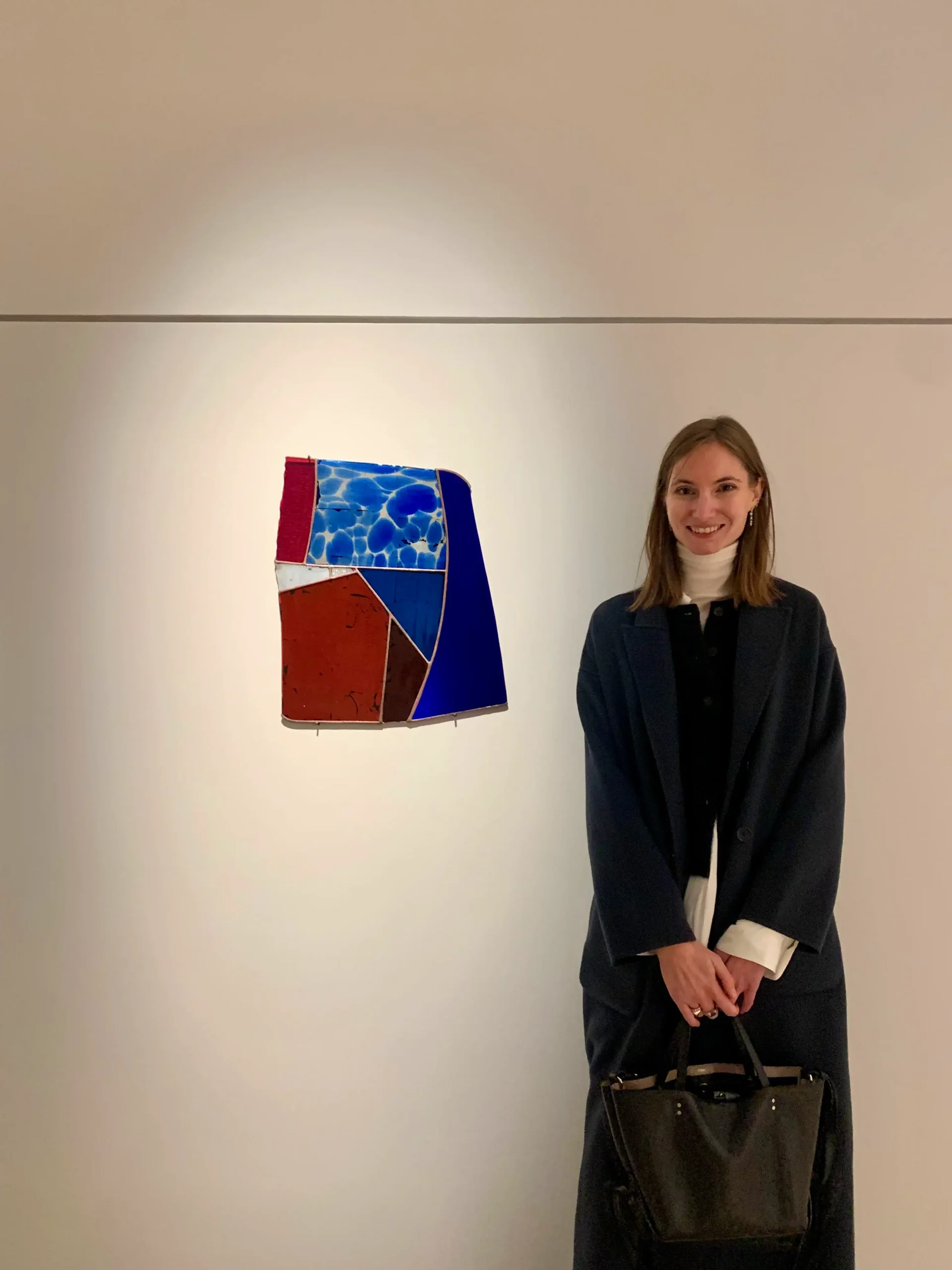 Paul Hance Rasa 12 at the glass collection Kunstpalast with art dealer Alexandra Meffert