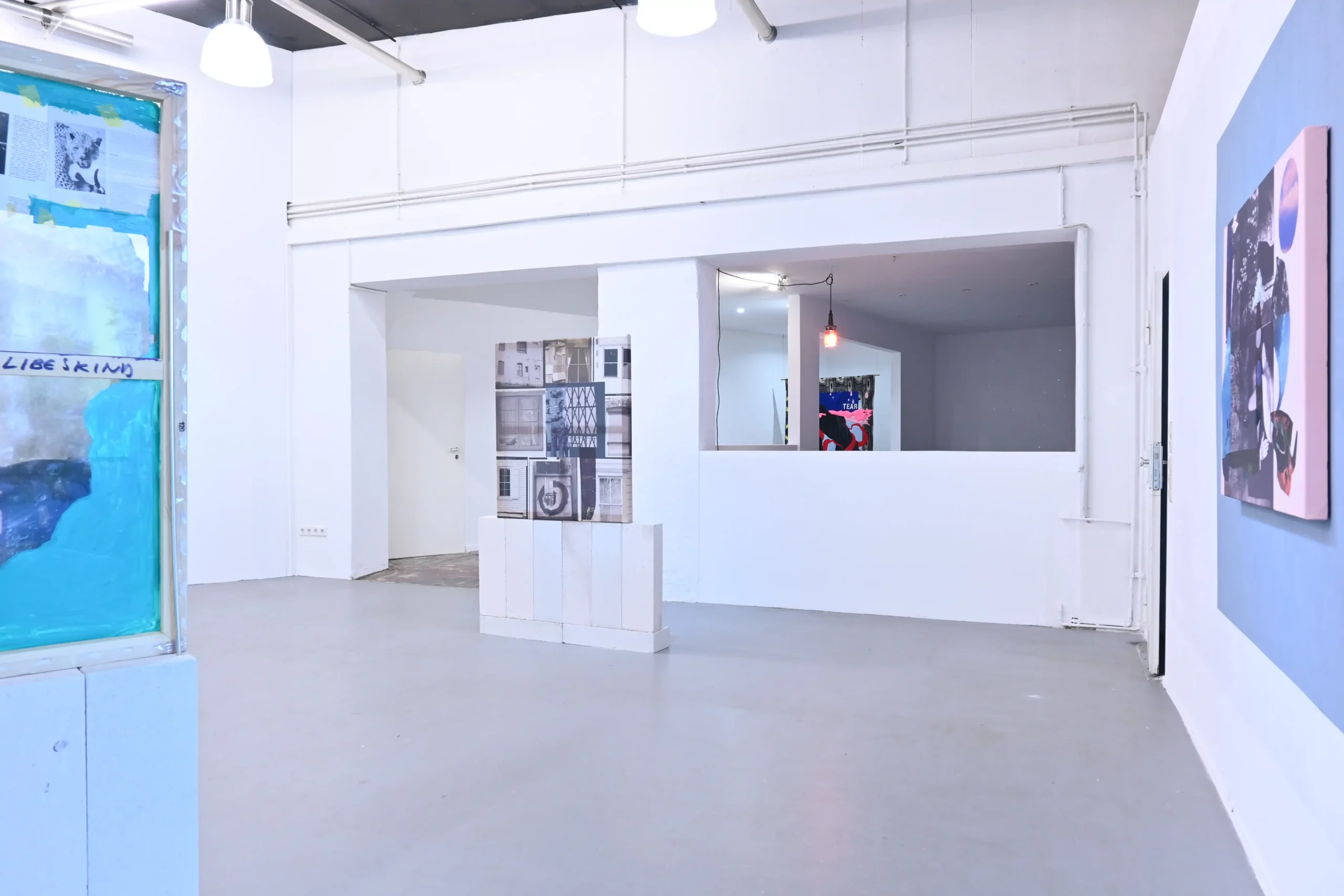 Strike exhibition view 1 at Wild Palms with works by Patricia Domínguez, Elektra KB, and Rachel Libeskind