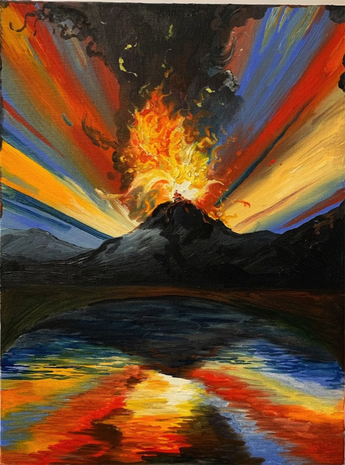 Morgan Mandalay, Rupture Reflection, 2021, oil on canvas