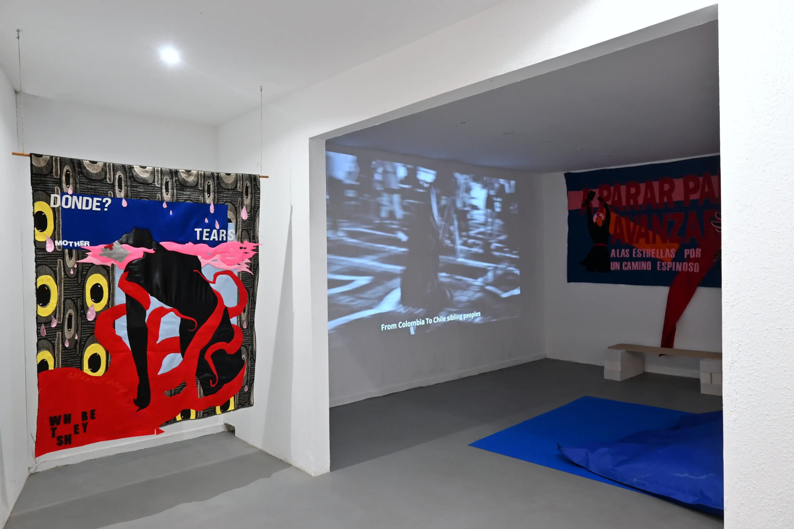 Strike exhibition view 10 at Wild Palms with works by Patricia Domínguez, Elektra KB, and Rachel Libeskind