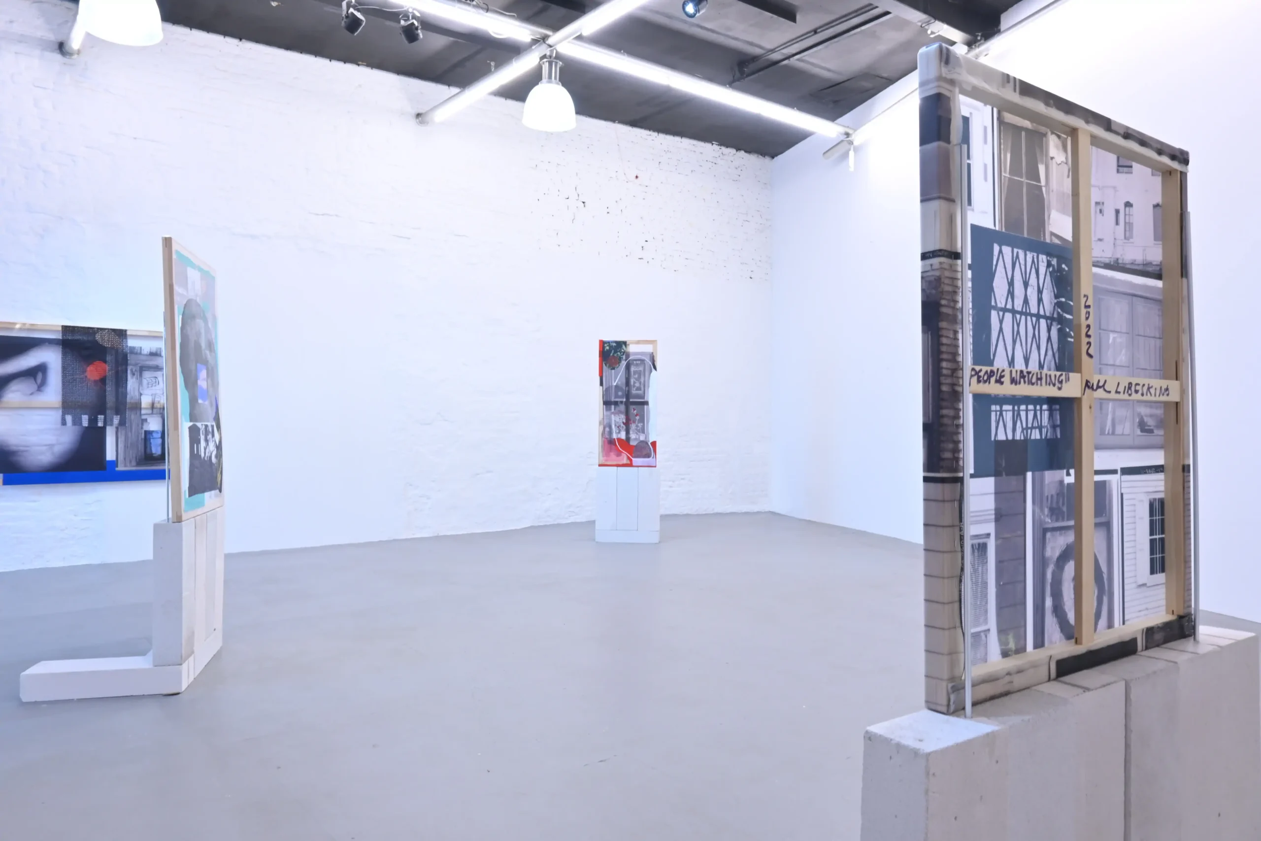 Strike exhibition view 2 at Wild Palms with works by Patricia Domínguez, Elektra KB, and Rachel Libeskind