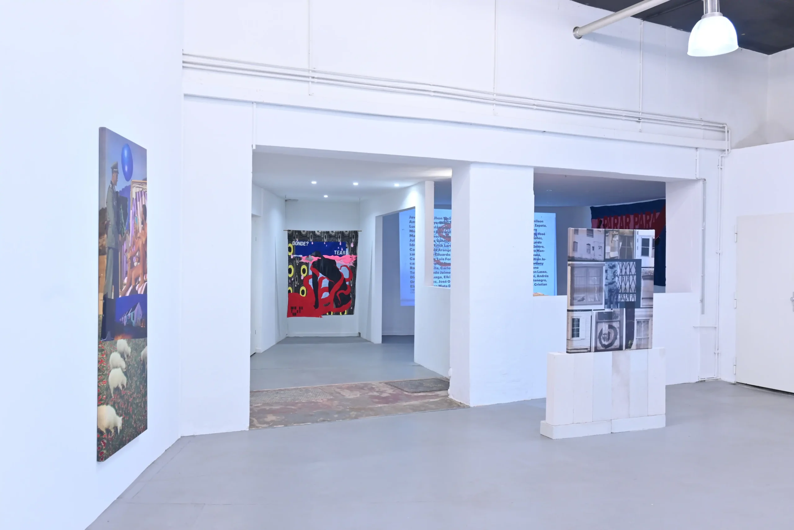 Strike exhibition view 3 at Wild Palms with works by Patricia Domínguez, Elektra KB, and Rachel Libeskind