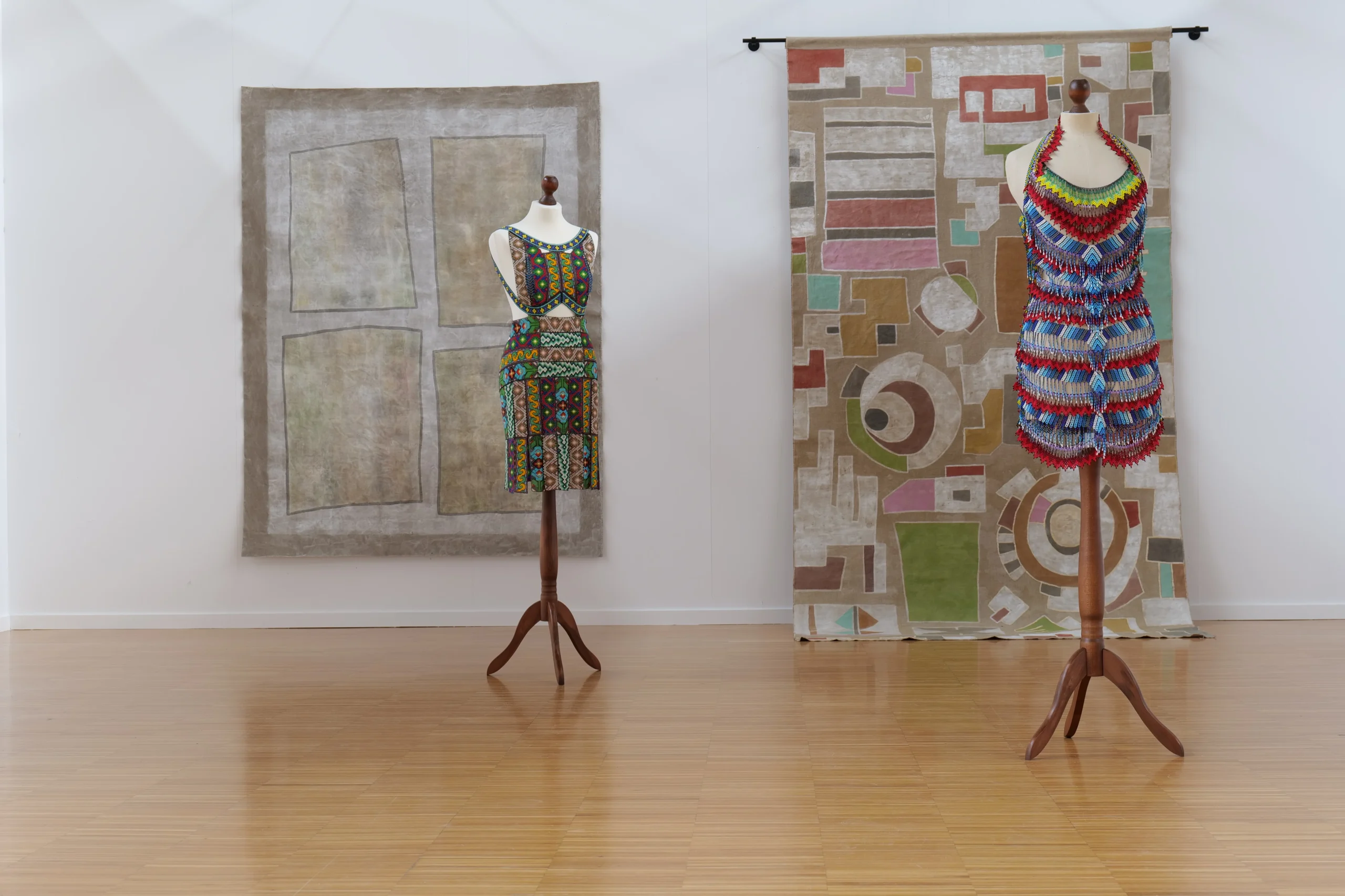 Arte Santander 2024 installation view with works presented by Wild Palms