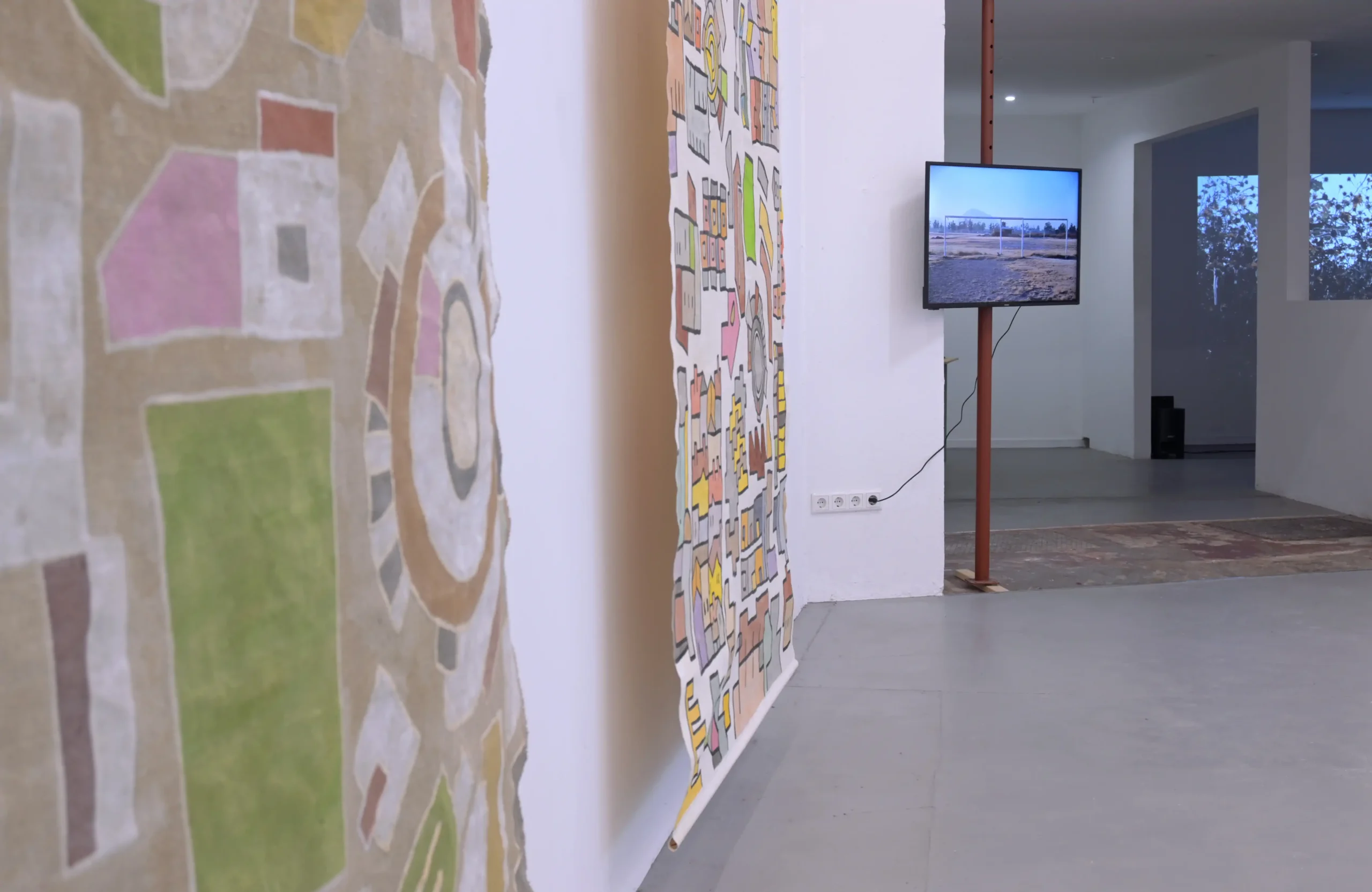 Mauricio Limón de León exhibition view with video and photography