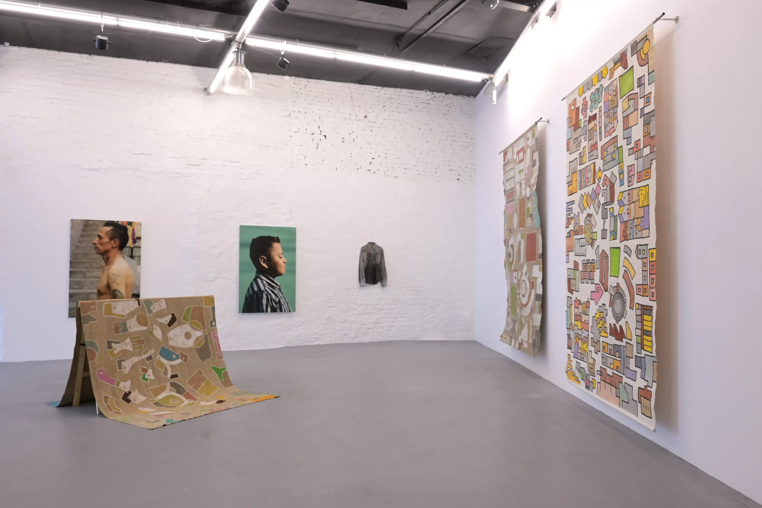 Exhibition view with works by Mauricio Limón de León