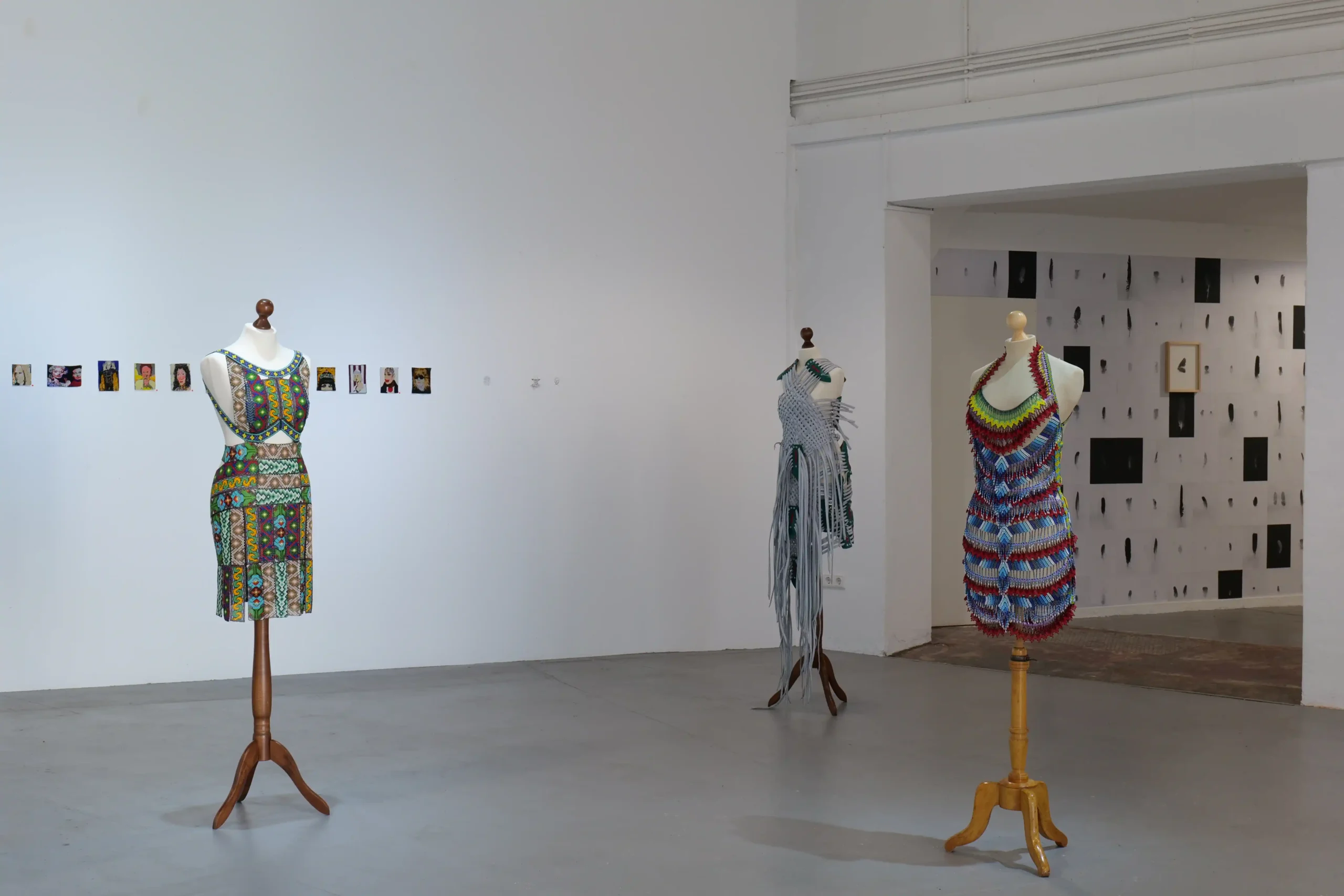Garments by Mauricio Limón de León and Román Carillo displayed at Wild Palms