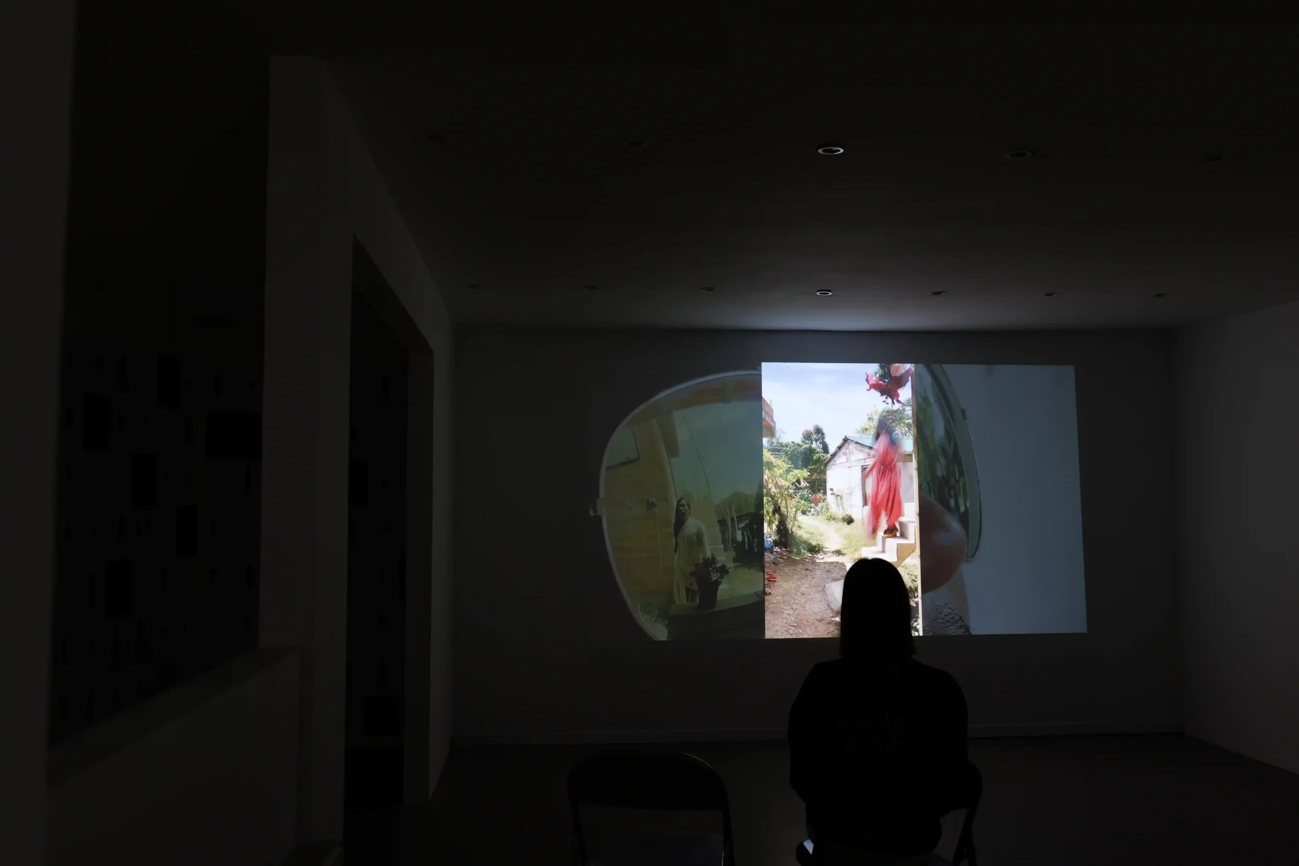 Gallery installation detail from To Produce the Sound of Falling Stones