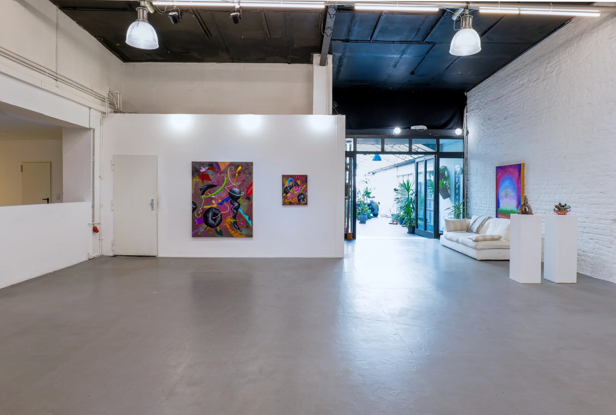 Wild Palms exhibition A Review in Glitter, curated by Alexandra Meffert