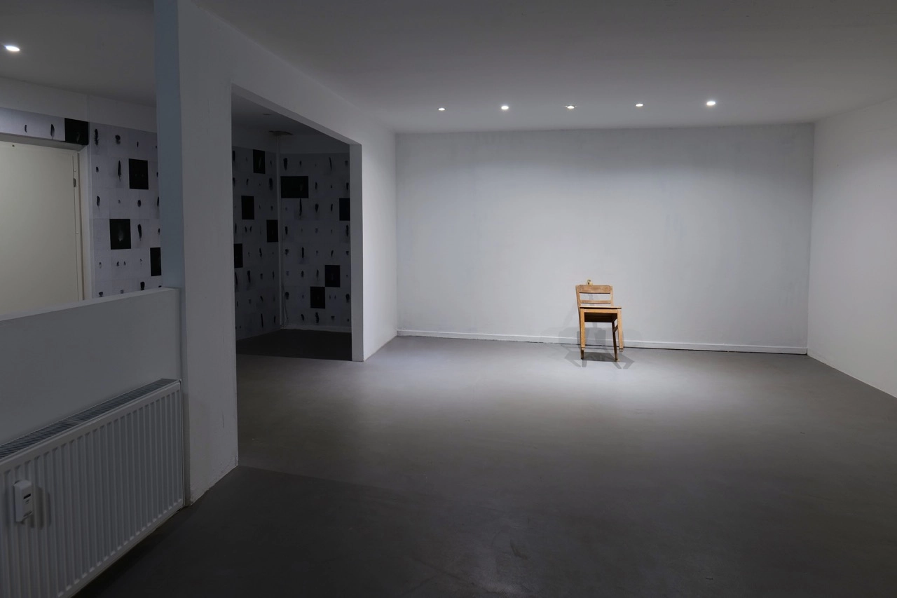 Installation view of Roberto Uribe Castro’s works in the Wild Palms gallery
