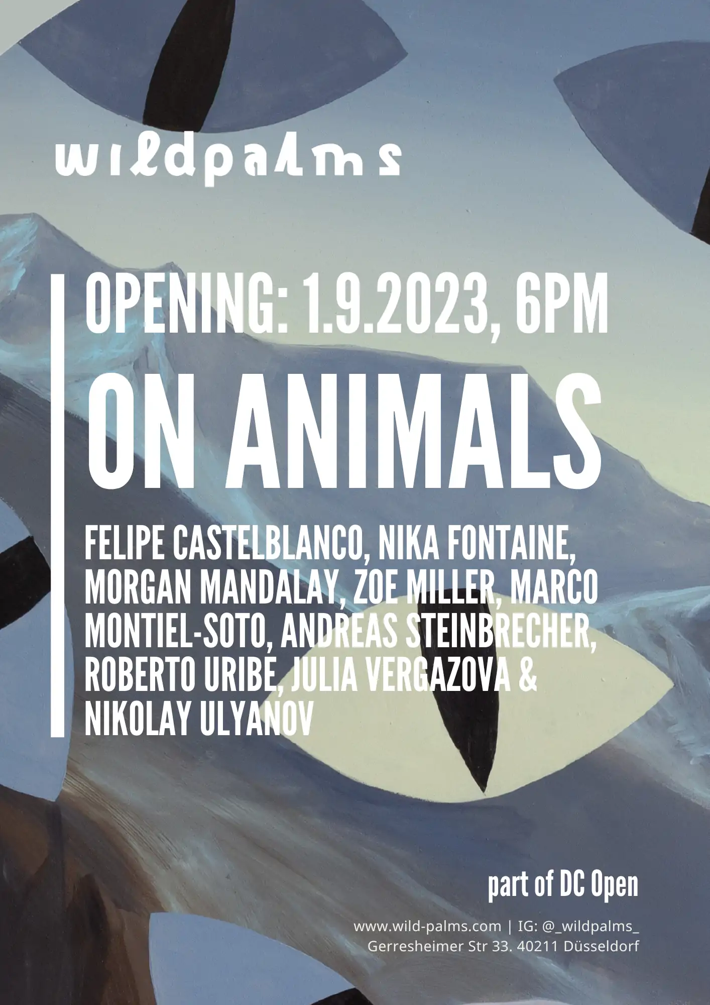 On Animals group exhibition at Wild Palms, part of DC Open 2023
