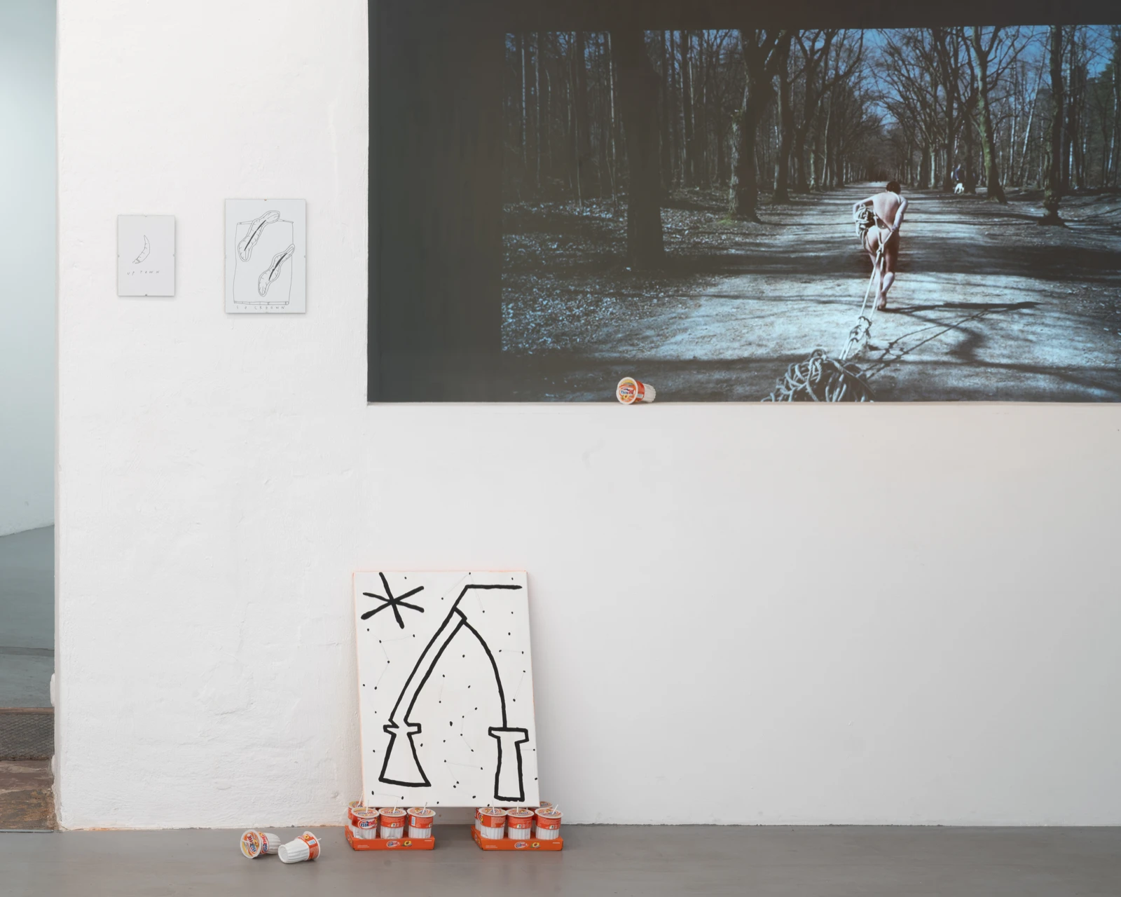 Club Quarantina, exhibition view at Wildpalms, Düsseldorf, curated by Gilles Neiens