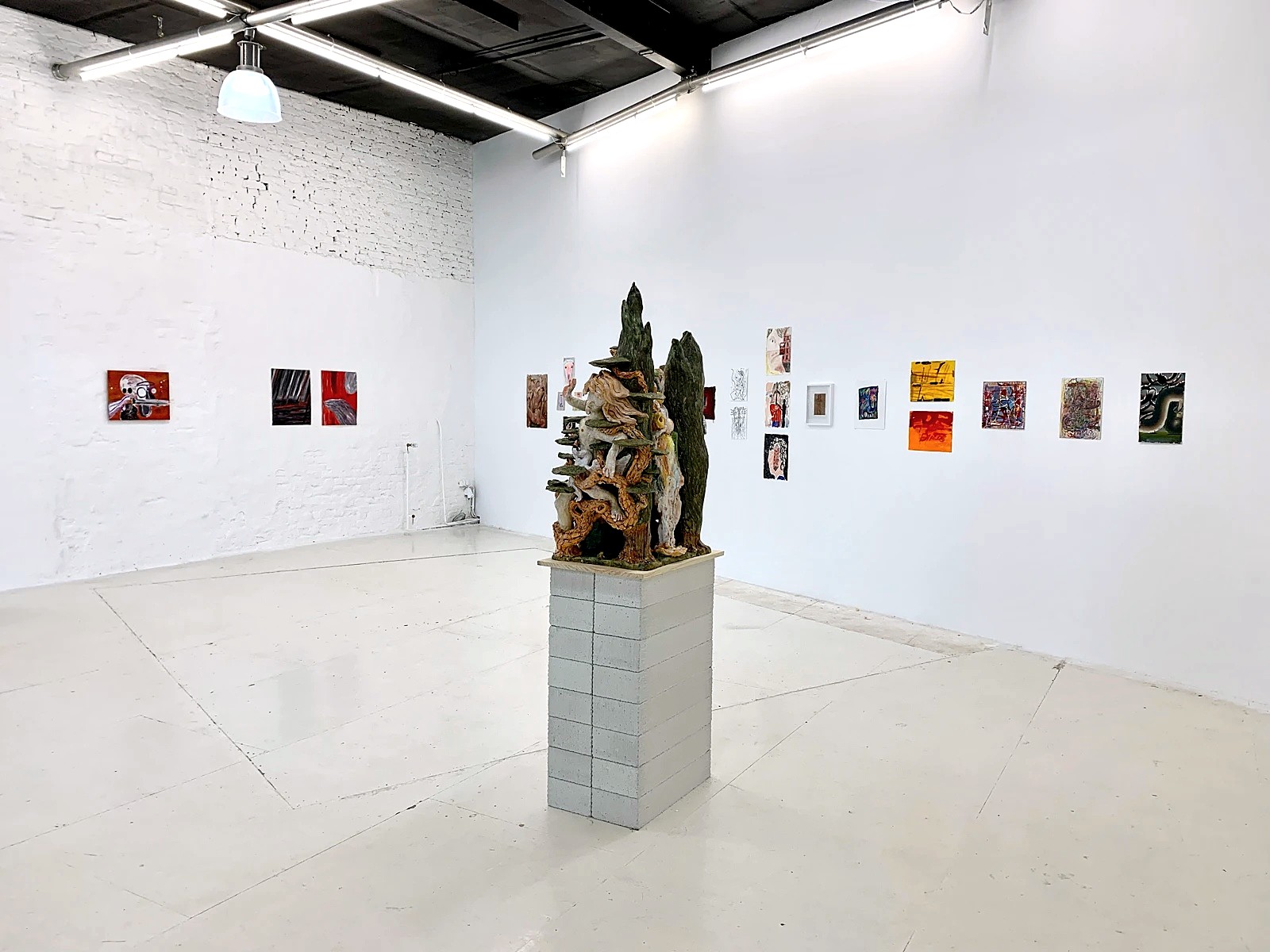 Installation view, A Fairly Secret Army, George Gallery x wildpalms, curated by Paul Whiting.