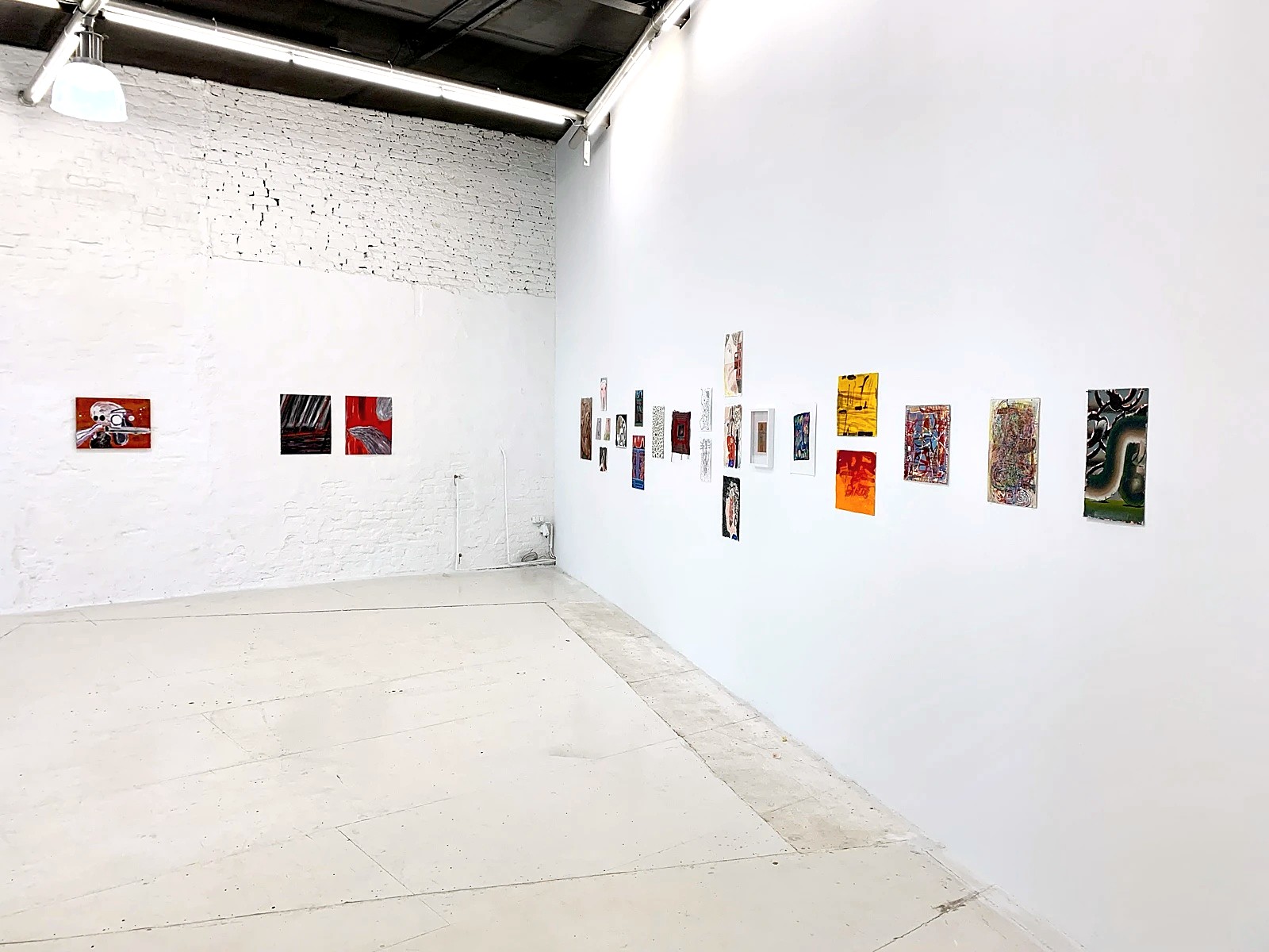 Installation view, A Fairly Secret Army, George Gallery x wildpalms, curated by Paul Whiting.
