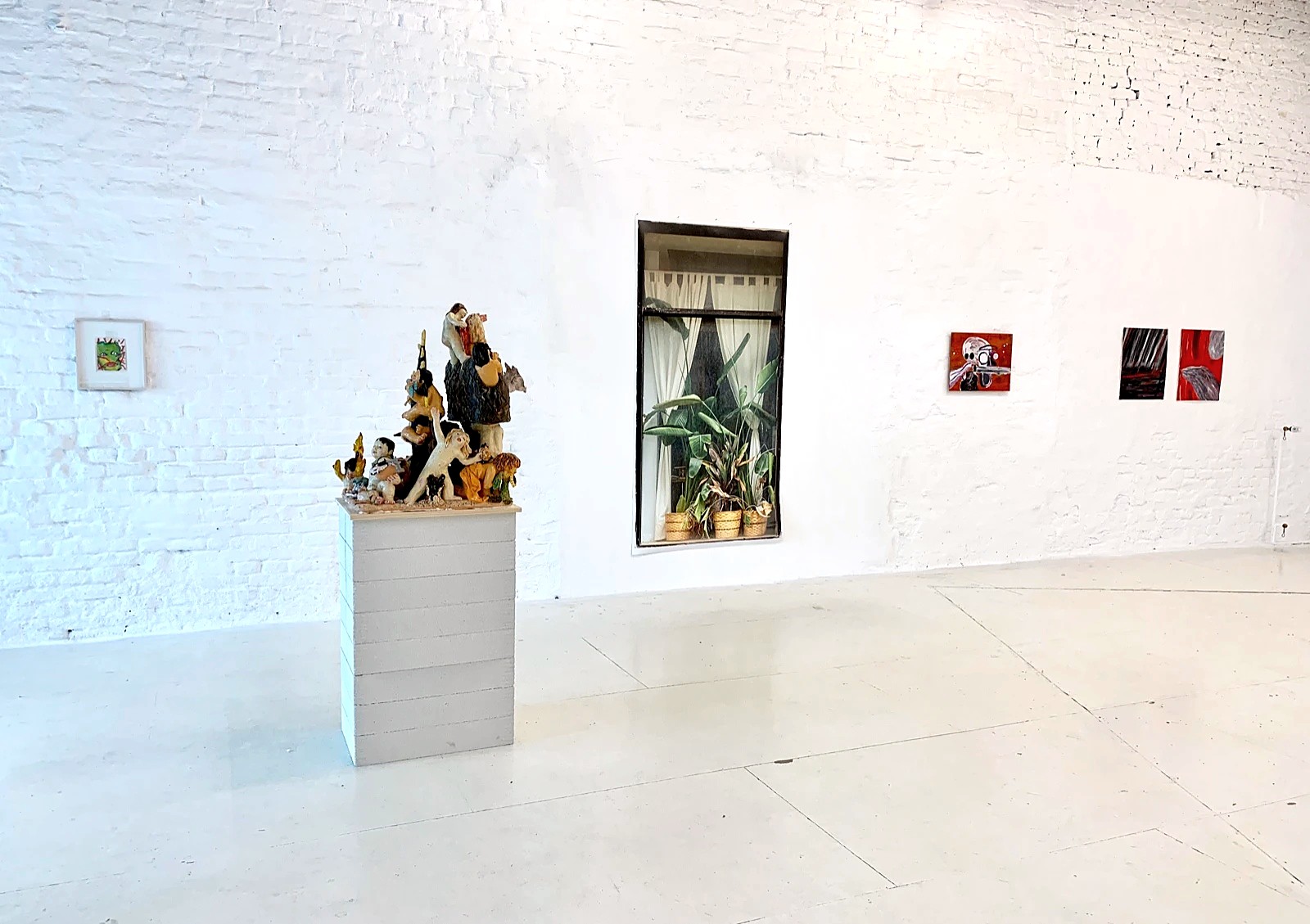 Installation view, A Fairly Secret Army, George Gallery x wildpalms, curated by Paul Whiting.