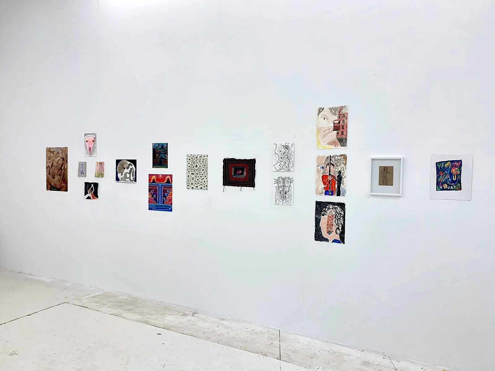 Installation view, A Fairly Secret Army, George Gallery x wildpalms, curated by Paul Whiting.