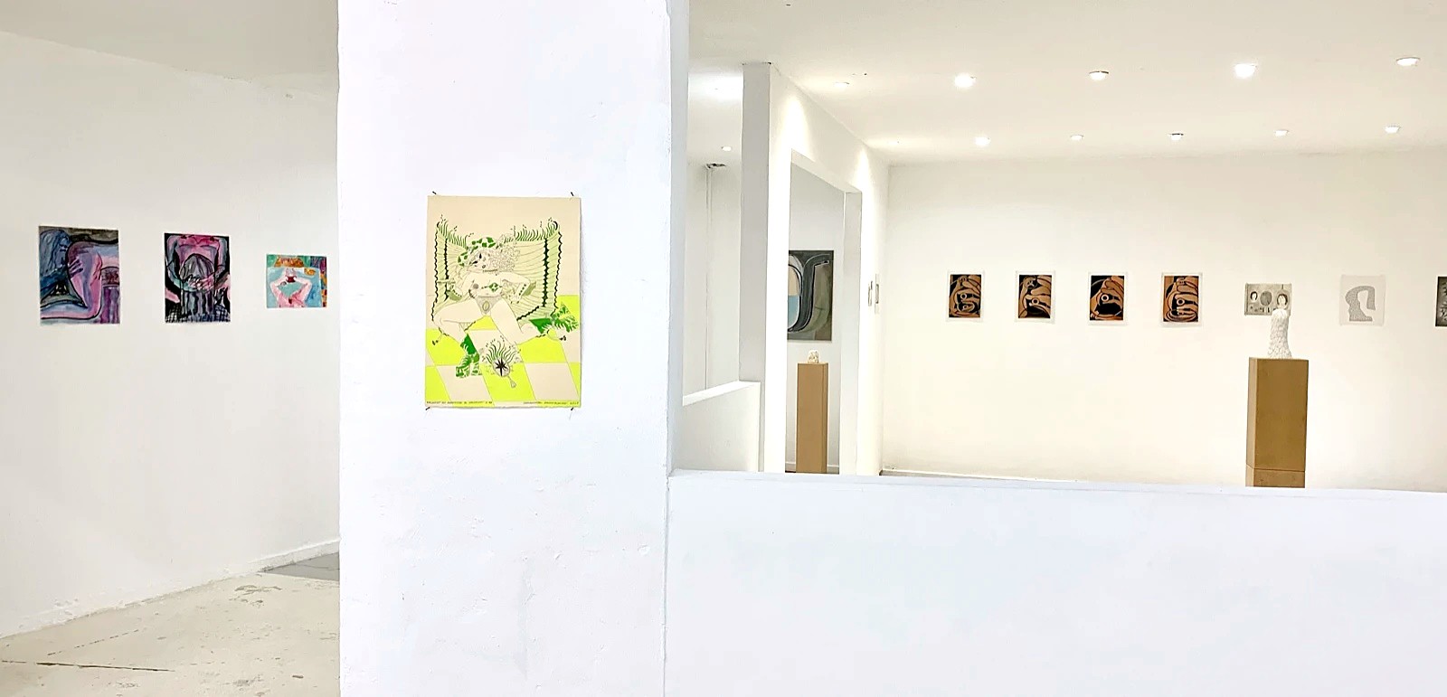 Installation view, A Fairly Secret Army, George Gallery x wildpalms, curated by Paul Whiting.