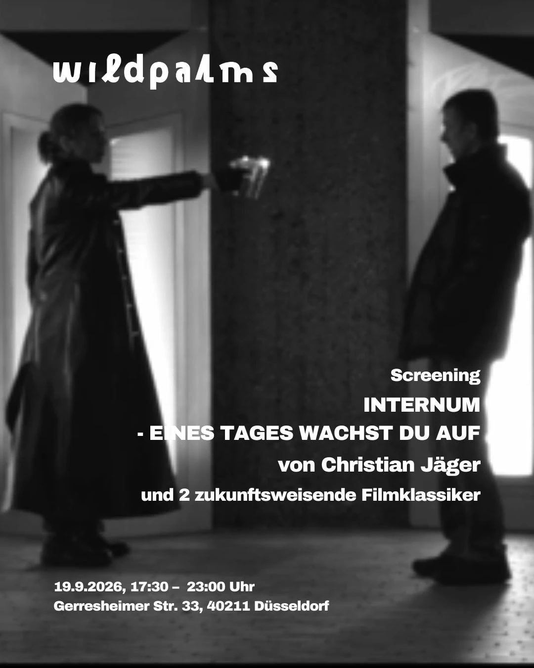 Film evening with Christian Jäger: INTERNUM – EINES TAGES WACHST DU AUF